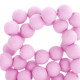 Acrylic beads 6mm round Matt Pretty pink